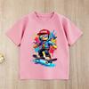 Roblox Blocky Gamer Print Kids TShirt Boys Girls Soft Cotton Summer Casual Short Sleeve Tops for Young Gamers