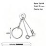 Zinc Alloy Kongming Puzzle Lock: Disentanglement Ring Educational Toy