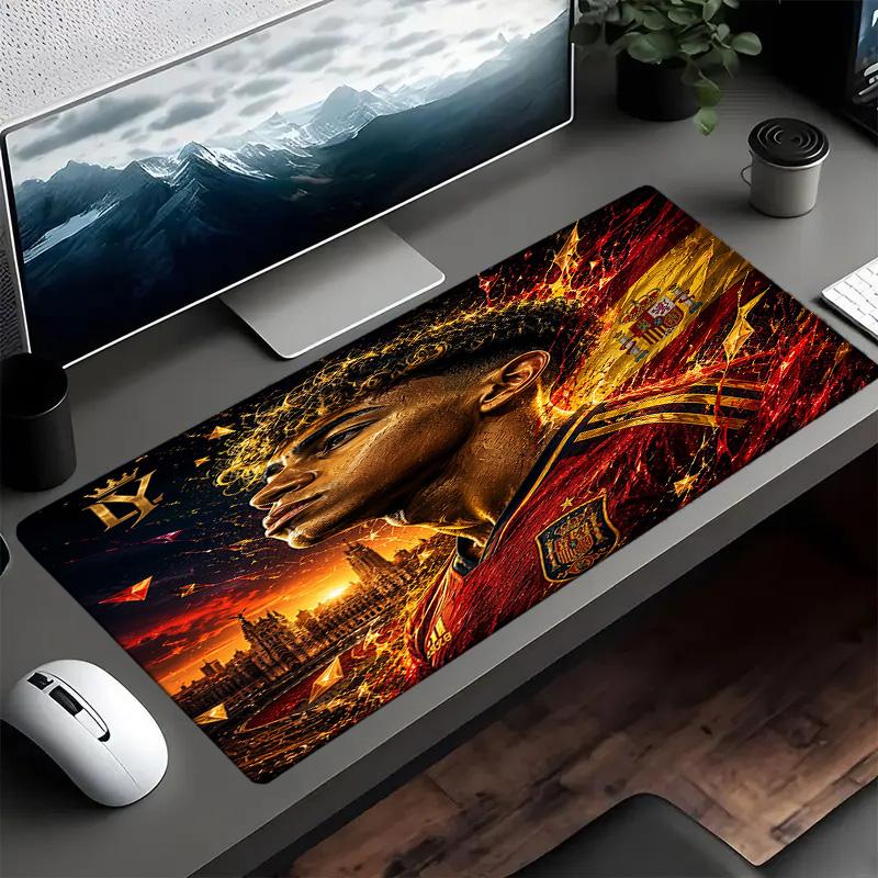 Lamine Yamal Fußball Jubel Mauspads Mauspads, Gaming-Mauspads, Tastaturmatten, Schreibtischdekoration für Computer-Notebook, Fan-Geschenk, Geburtstagsgeschenk