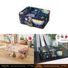 Compact Iron Lockable Storage Box For Toys Cosmetics Home Gift Organization