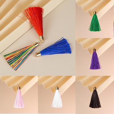 Bag Earrings 6cm Weight Tassel Pendant Pendant Accessories Wholesale Simple Keychain Tassel Tassel 20 Pieces Small Tassel
