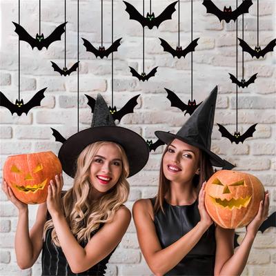 Hanging  Decoration  Decoration, Black Flying Halloween Theme Party Decoration, Suitable For DIY Home Furnishings