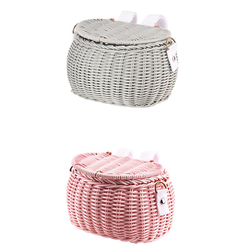 Cestos de Bicicletas Infantis Plástico Tecidos Cestos de Bicicletas Bicicletas Infantis Cesto de Vime