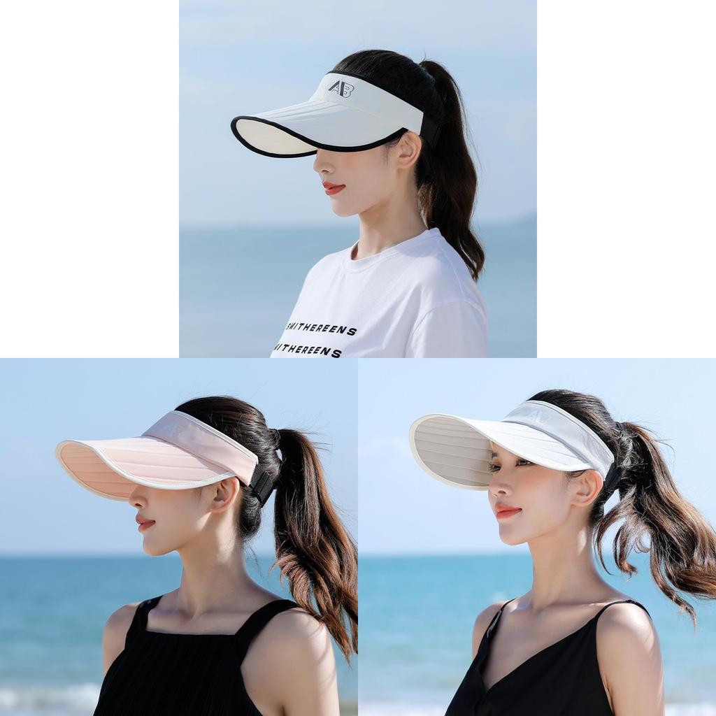Summer Sun Protection Cap For Women With Wide Brim Breathable Cotton Polyester Outdoor Beach Hat
