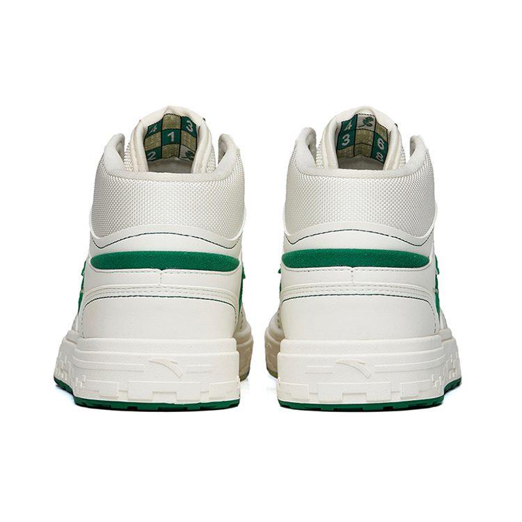 Anta Street Naughty High top Skateboard Shoes Women's White Green 122238065S-1
