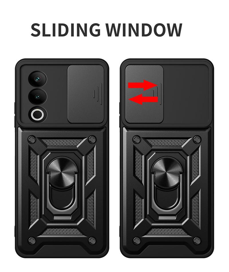 Funda For OnePlus Nord CE4 5G Case Shockproof Armor Magnetic Car Holder Ring Case For Nord CE 4 5G Slide Camera Protection Cover