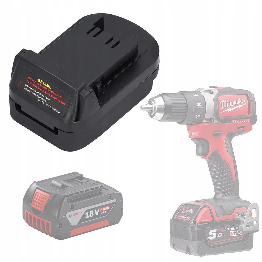 Adapter/Konwerter Baterii Bosch 18V na Milwaukee 18V (BS18ML)