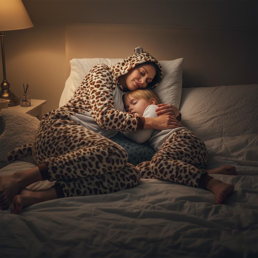 Einteiler Kigurumi Schlafanzug Kostüm - Leopard Einteiler Kigurumi Schlafanzug Kostüm - Leopard