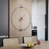 Round Simple Clock Wall Living Room Art Mural Interior Aesthetic Modern Wall Watch Minimalist Fashion Horloge Home Decoration