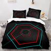 Geometry King Queen Duvet Cover Colorful Pattern Bedding Set For Kids Teens Boys Adult Abstract Art 2/3Pcs Polyester Quilt Cover