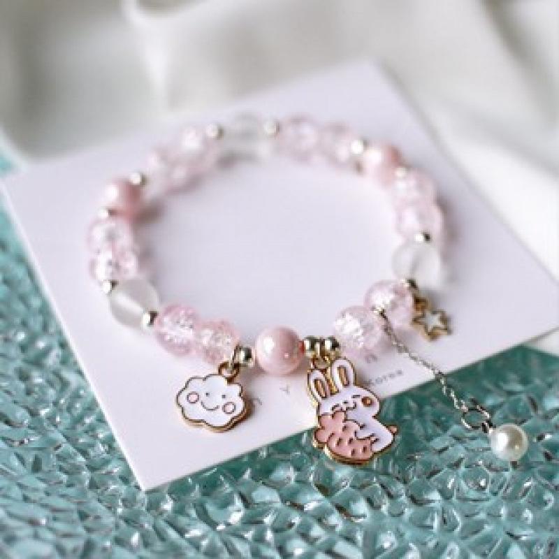 Lily of the Valley Butterfly Bracelet - Multi-Style Beaded Star & Moon Design