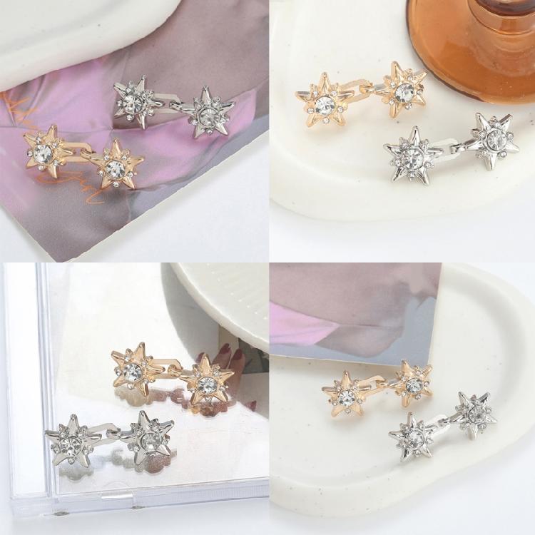 4 Pairs Star Jeans Button Pins No Sewing Required Trousers Waist Tightener Waist Buckles Trouser Button Pins