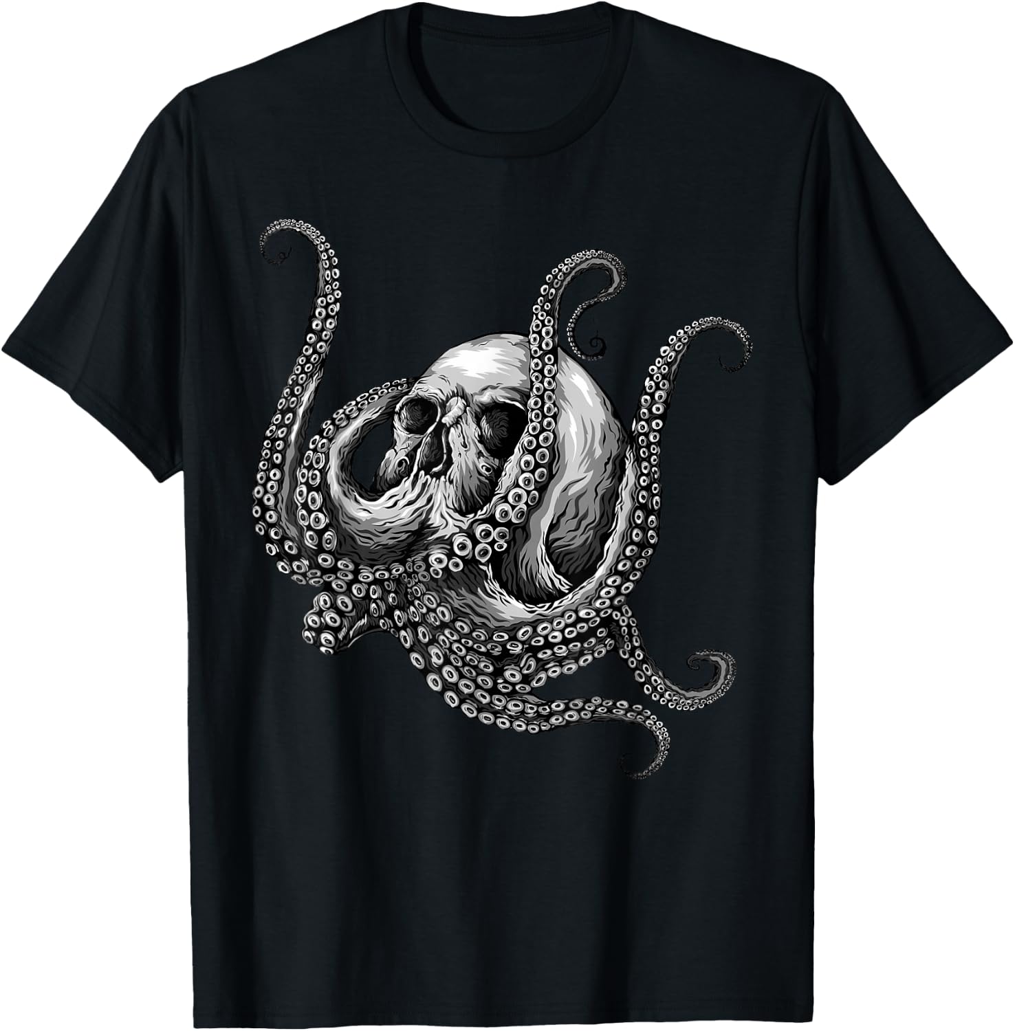 Octopus Sugar Skull Graphic T-Shirt XXXXL