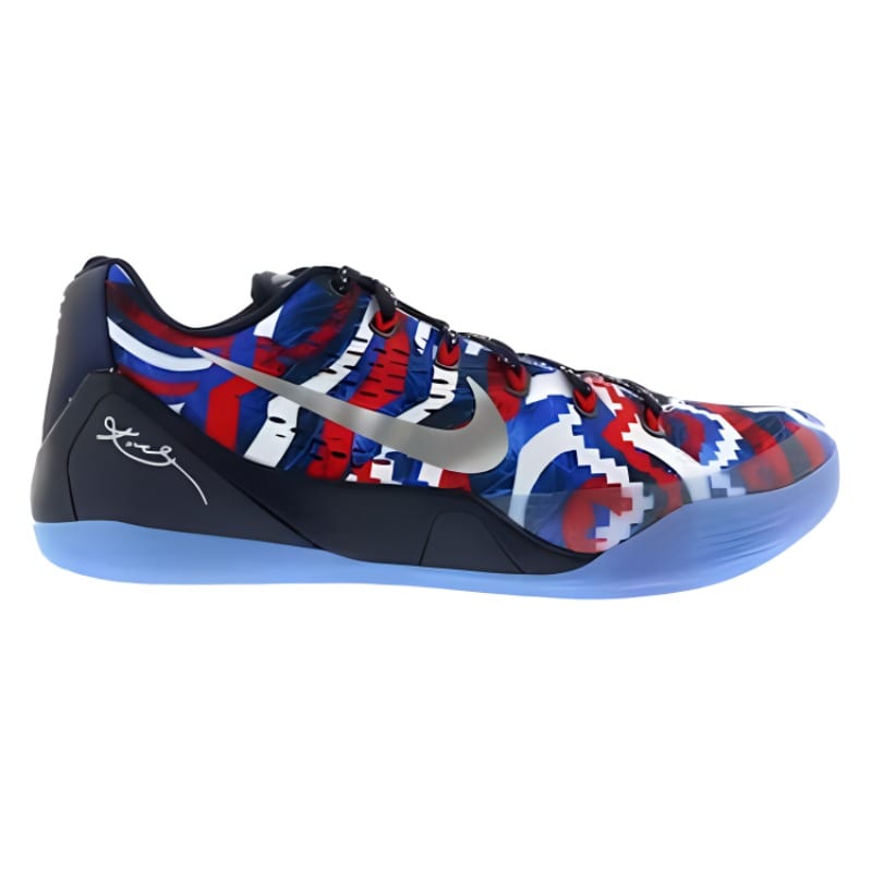 Nike Kobe 9 EM Low 'Independence Day' Slip Resistant Lightweight Non slip Lightweight Low top Basketball Shoes Men's 646701-104