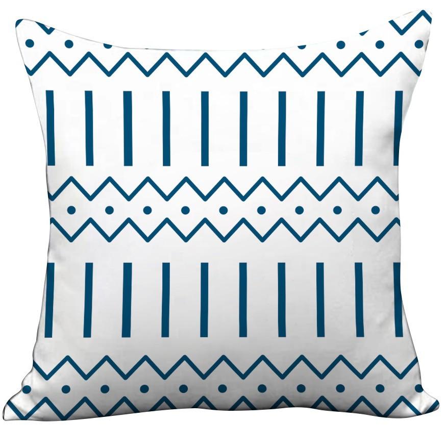 Modern Simple Nordic Style Plush Sofa Pillowcase Small Flower Letter Print Ins Macaron Color Pillowcase