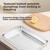 316L Stainless Steel Dumpling Storage Box Non-Stick Airtight Freezer Box Large Capacity Food Storage Container Home Kitchen