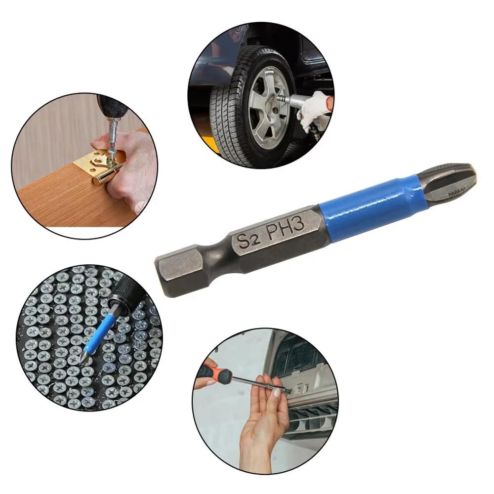 Tool Set 6Pcs Hexagonal Handle Anti Skid Electric Screwdriver Woodworking Cross Screwdriver PH1 PH2 PH3 PZ1 PZ2 PZ3
