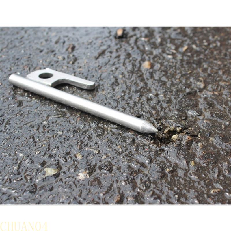 A1A2 Stainless steels Tent Stake Outdoor Luminously Ground Stake Campings Anchors Peg