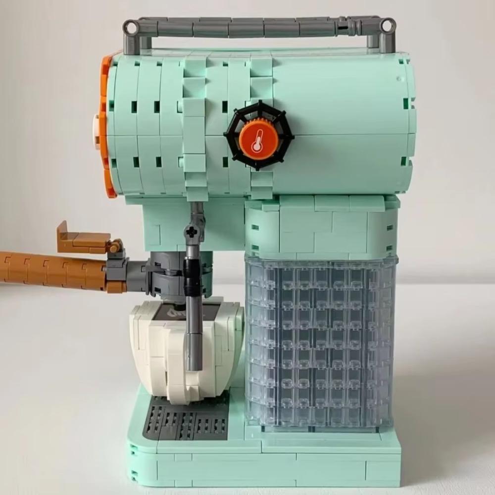 Vintage Style High-Quality Retro High-Quality Coffee High-Quality Machine High-Quality Grinder High-Quality Building High-Quality Blocks