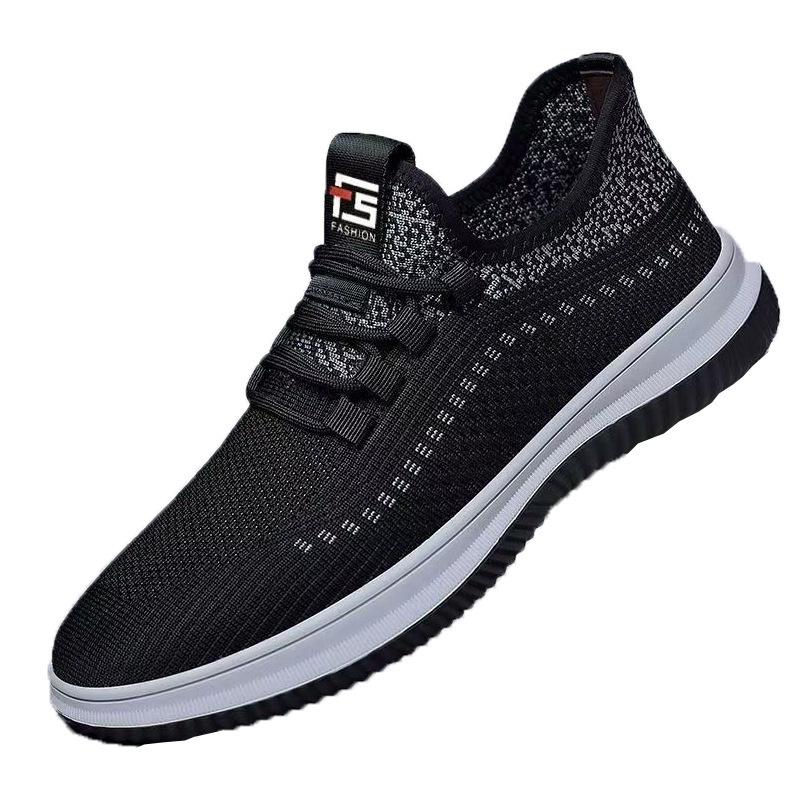 One-pedal Mesh Breathable Fly-woven Casual Sports Shoes Men's Lightweight Work Shoes Men's Shoes Old Beijing Cloth Shoes Men's