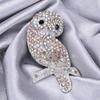 European And American Personality Full Drill Owl Brooch All -Match Fashion Men 'S Suit Jacket Rhinestone Brooch Accessories