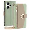 For Xiaomi Redmi Note 13 Pro+ 5G Crossbody Case Zipper Pocket Phone Cover with Makeup Mirror