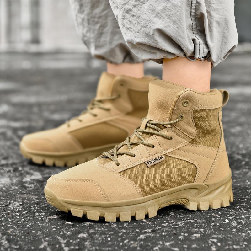 TUINANLE Hochwertige Wanderschuhe Wüste Herren Outdoor Wanderschuhe Leichtgewichtige Herren Damen High Top Sneaker Große Größe