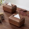 Jing Tong Black Walnut Wood Tissue Box