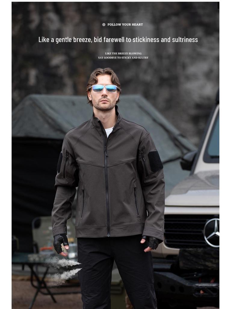 Free Soldier Men's Rising Sun Tactical Stretch Pants - Outdoor, Wear-Resistant, Scratch-Resistant, American Retro Long Trousers