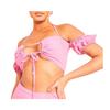 Missy Empire Womens/Ladies Linen Front Tie Crop Top