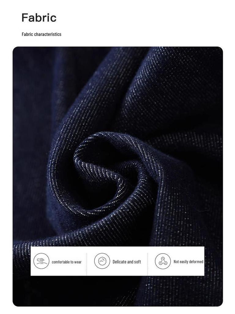 Women's Retro Denim Wide-Leg Jeans - Slimming Narrow Straight Fit for Spring & Autumn 2025.