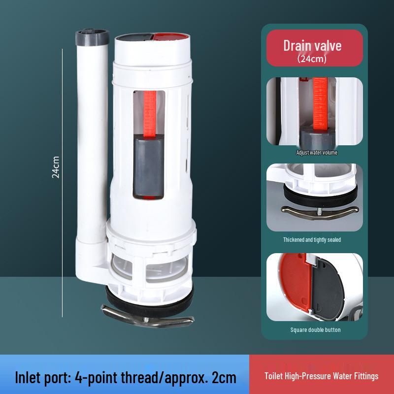 Adjustable High-Pressure Toilet Tank Water Fitting Set