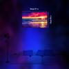 Sunset Blacklight UV Reactive Wall Hanging Tapestry Fluorescent Tapestry for Living Room  Bedroom and Home Decor