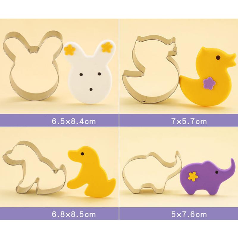 5/10Pcs Stainless Steel Cookie Cutter Diy Cake Biscuit Baking Mold Creative Kitchen Bakeware Cookie Tools Cake Decorating Moulds