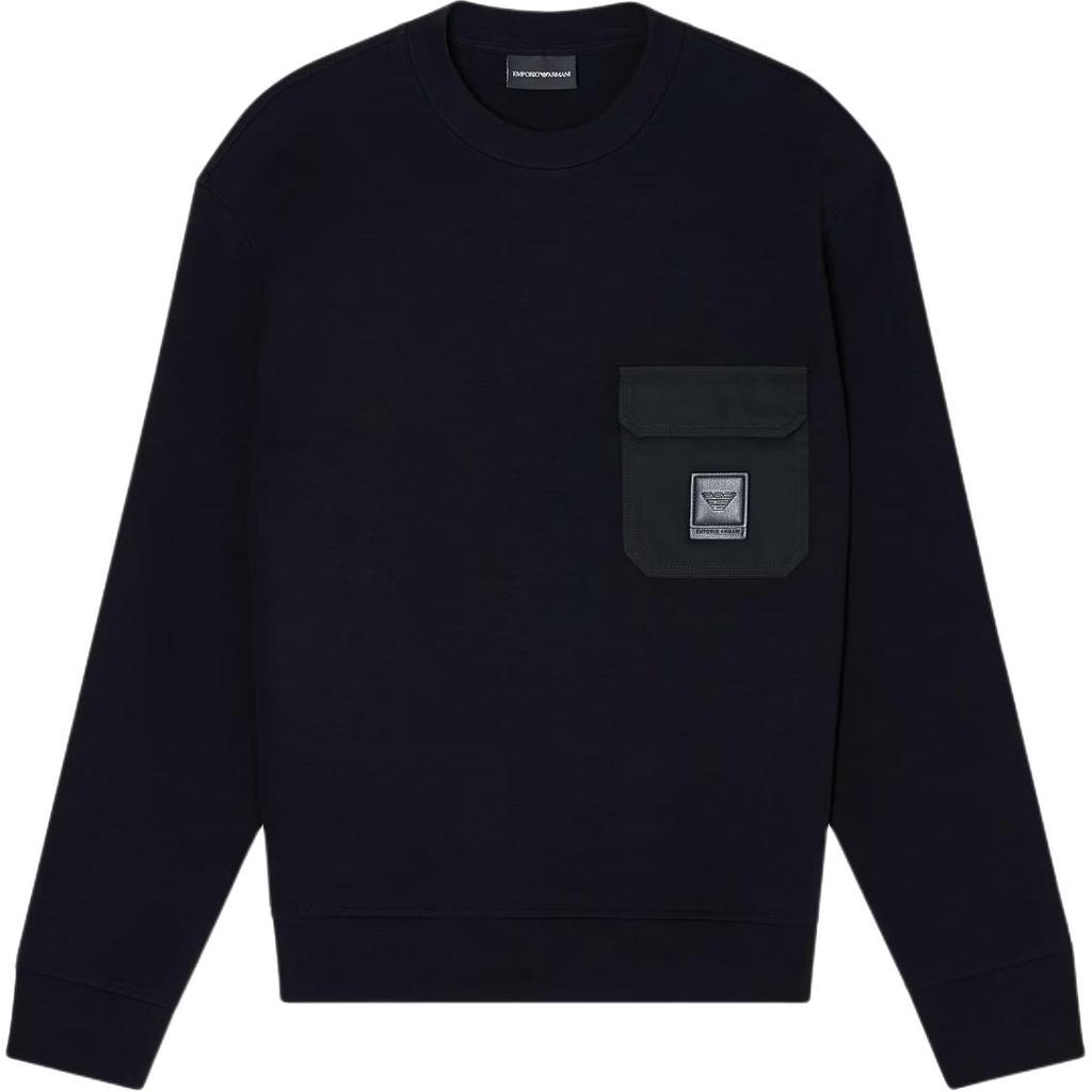 EMPORIO ARMANI Logo Patch Crewneck Sweatshirt EM002925-AF10013-UC001