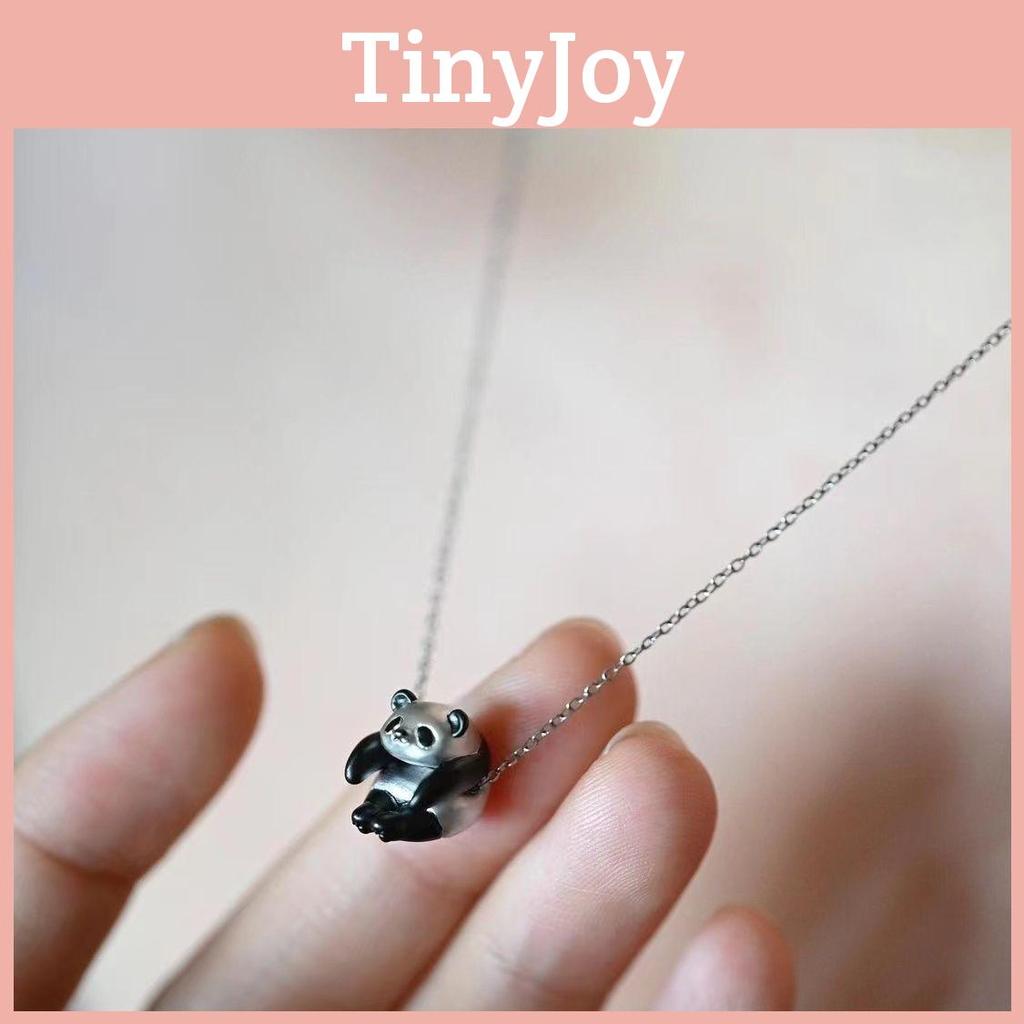 Spring 2025 Panda Pendant Necklace With Resin Finish For Fashion And Gift