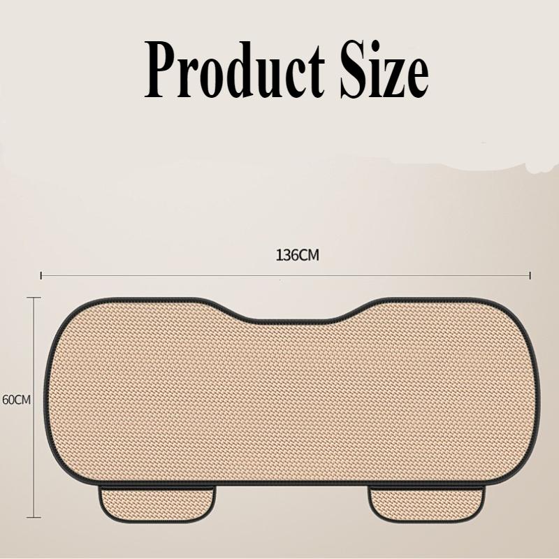 Cuscino Universale Traspirante per Sedile Posteriore Auto Antiscivolo Resistente all'Usura Monocolore Coprisedile Auto in Seta Ghiacciata