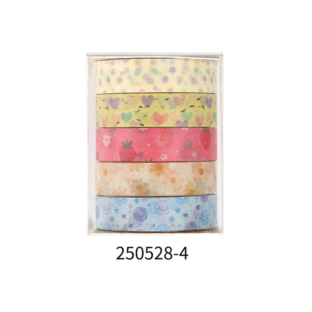 Creative cute cartoon washi tape set, butterfly, floral, geometric pattern print design, journal decoration gift masking tape