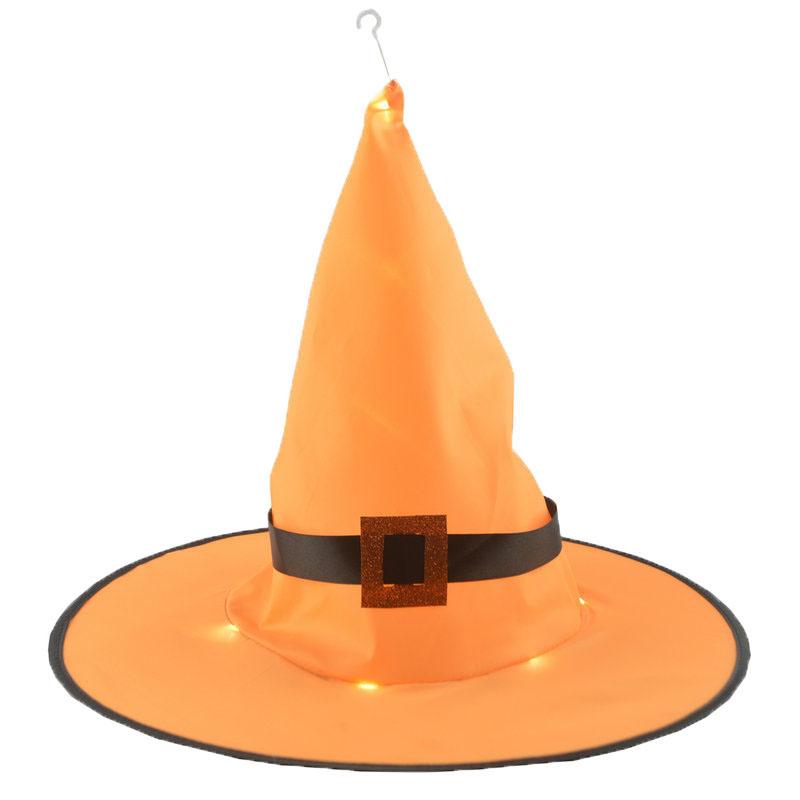 

Glowing Halloween Decorations Witch Hats Caps Lights Outdoor Cosplay Party Light оранжевый