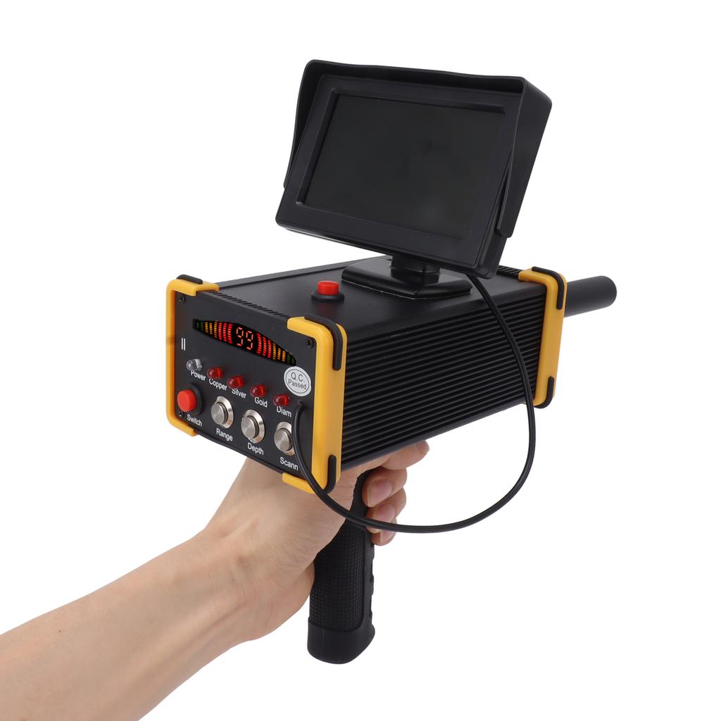 GR6000 Metal Detector Yellow Edge Display 15m Depth 1000m Range Metal Finder Scanner Equipment