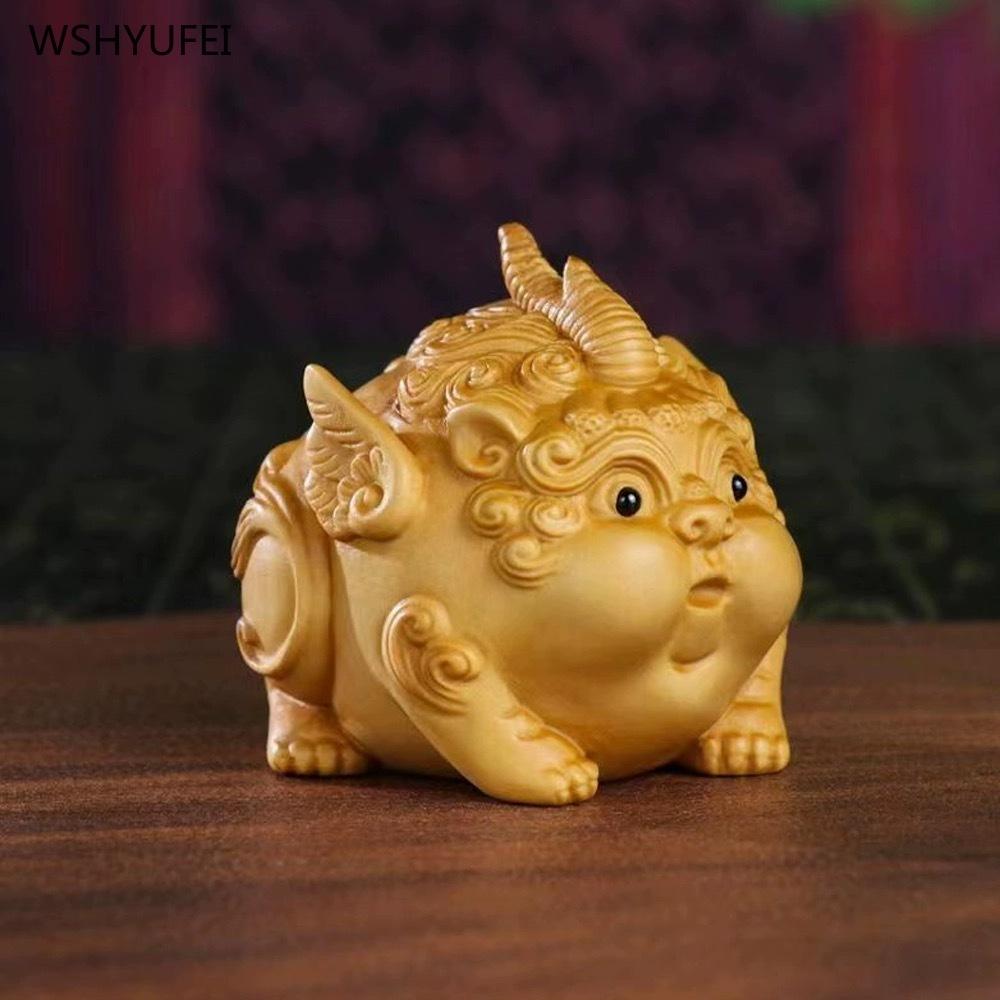 1pcs Wood Carving Handheld Items for Personal Use Brave Troops Car Decoration Accessories Wooden Handicrafts Gift Pendant