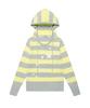 CAVISH W U Neck Striped Star Knit Hoodie Yellow(Cv2Fffk601A)
