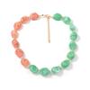 Simple and Fashionable, Personalized Design Sense, Casual and Versatile, Colorful Geometric Multi-color Splicing, Exaggerated Beaded Necklace, Women