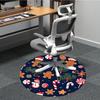 1pc Christmas Cookies Carpet for Office Non-Slip, Round Carpet, Soft & Comfortable, Carpet for Office, Lightweight Round Floor Mat