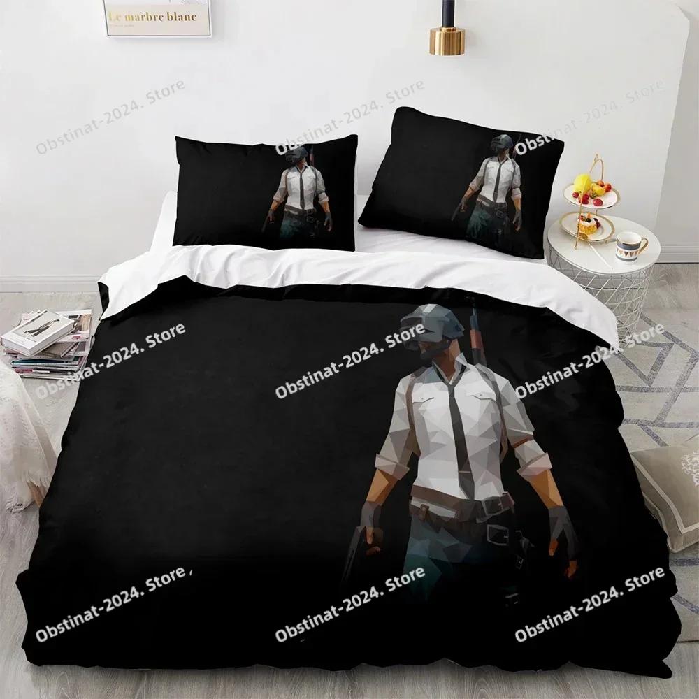 PUBG Bettwäsche Set Einzelbett Twin Full Queen King Size Spiel PUBG Bett Set Aldult Kinder Schlafzimmer Bettbezug Sets Weicher Druck Männer Frauen
