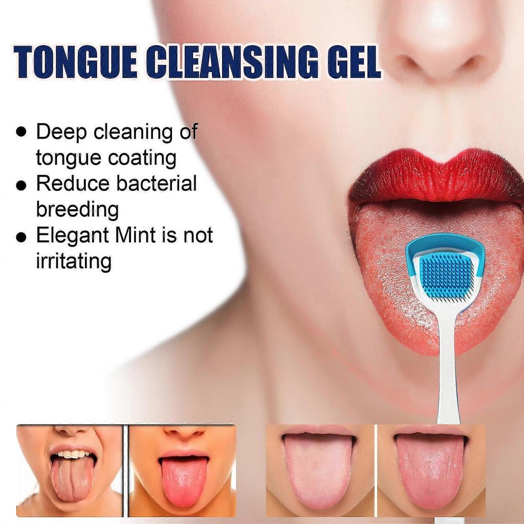 Tongue Coating Cleaning Gel Set Fresh Remove Oral Odor To Cleaner For Bad Breath