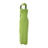 European and American women's clothing summer new neck streamer twist weave chest wrap, backless slim niche long dress wholesale