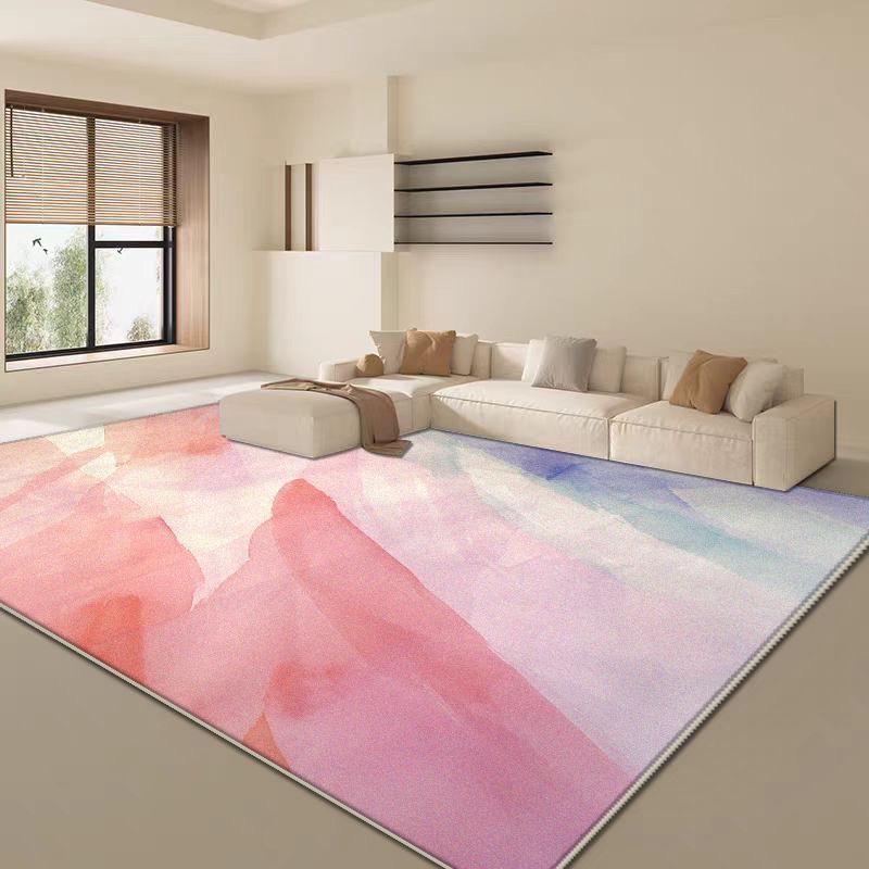 Soft Fluffy Pink Abstract Carpet Living Room Sofa Table Large Area Rugs Bedroom Decoration Lounge Cloakroom Anti-slip Floor Mats