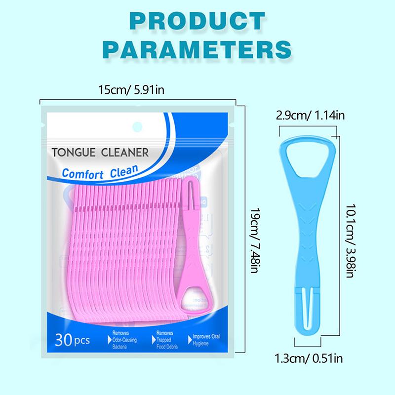 Tongue Scraper For Adult Disposable Tongue Cleaning Tool Plastic Mouth Scraper Travel Convenient Oral Hygiene Care Appliances