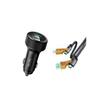 120W Dual Port Car Charger with Digital Display and Super Fast Charging